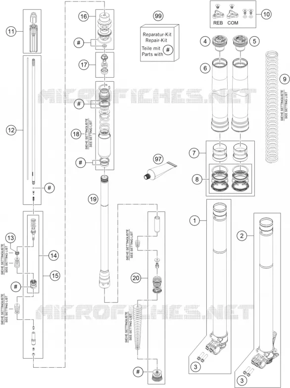FOURCHE (PIECES)