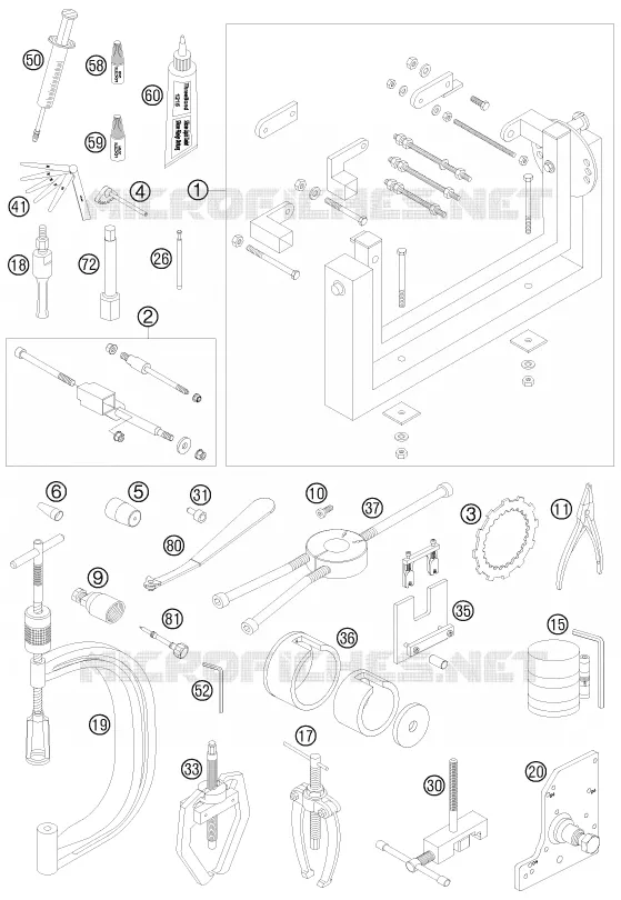OUTILLAGE SPECIFIQUE (MOTEUR)