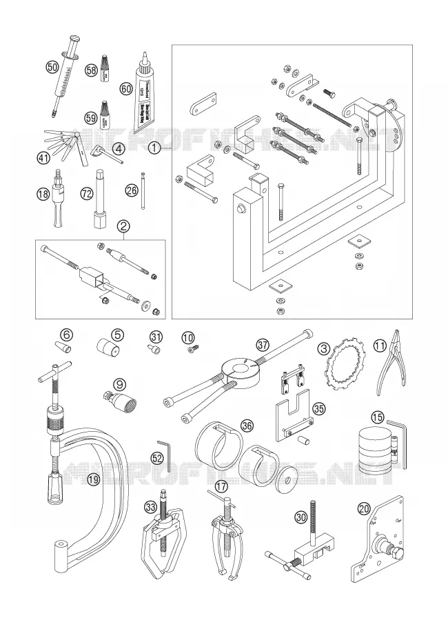 OUTILLAGE SPECIFIQUE (MOTEUR)