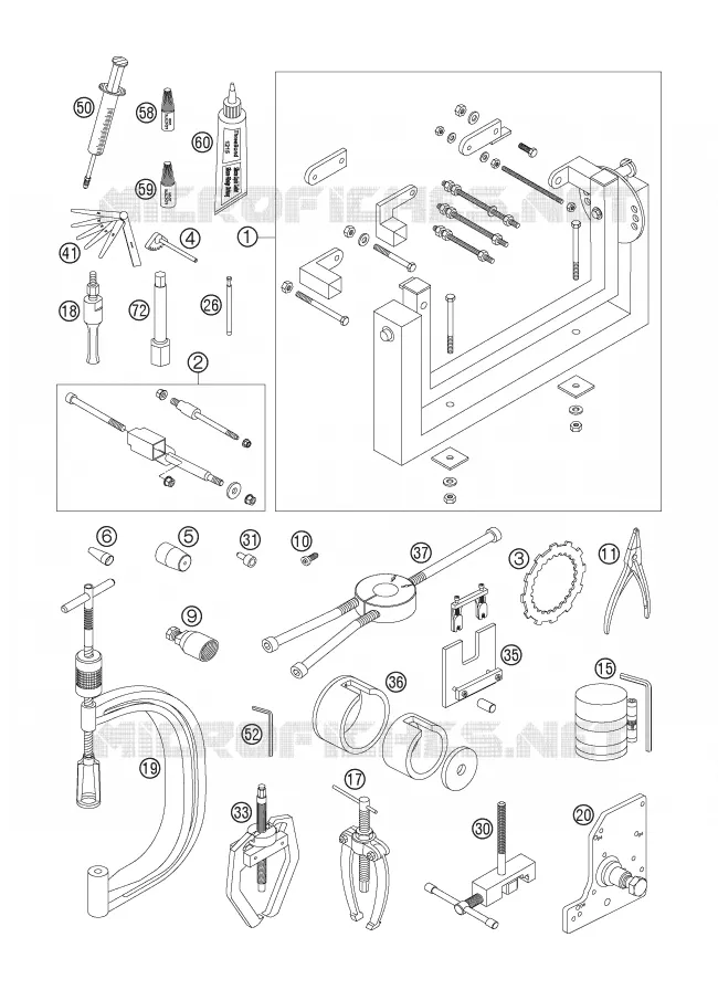 OUTILLAGE SPECIFIQUE (MOTEUR)