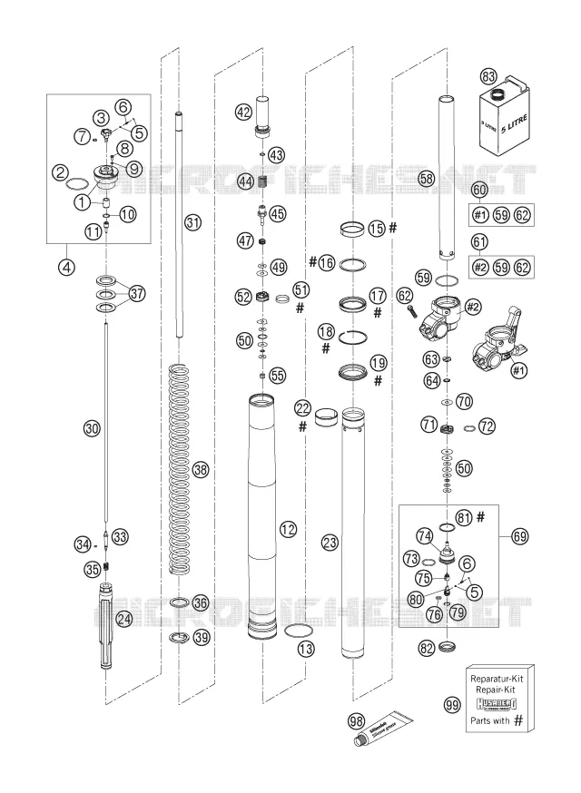 FOURCHE (PIECES)