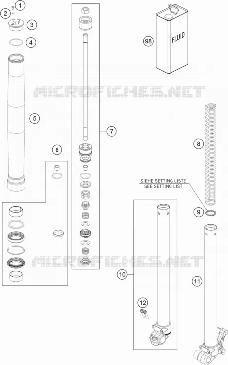 FOURCHE (PIECES)