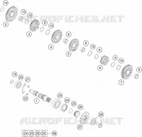 BOITE DE VITESSES - ARBRE SECONDAIRE