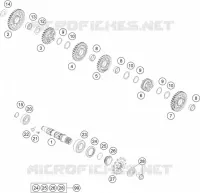 BOITE DE VITESSES - ARBRE SECONDAIRE