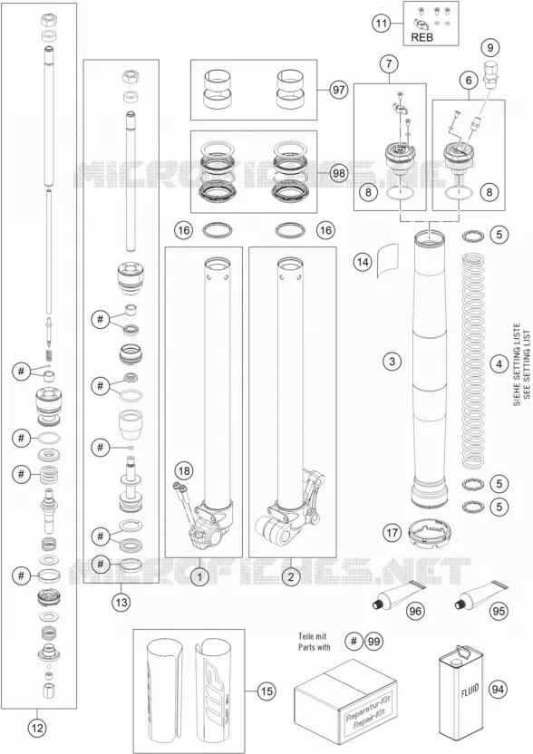 FOURCHE (PIECES)