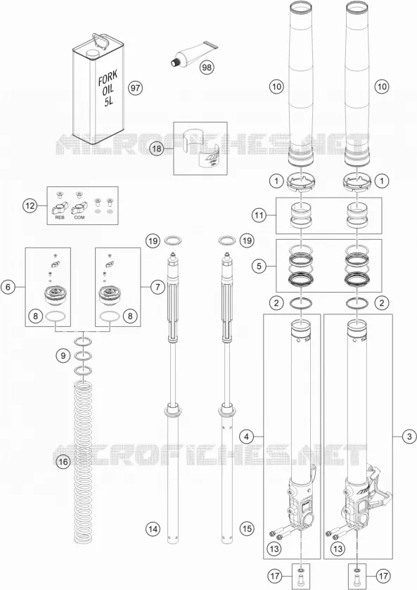 FOURCHE (PIECES)