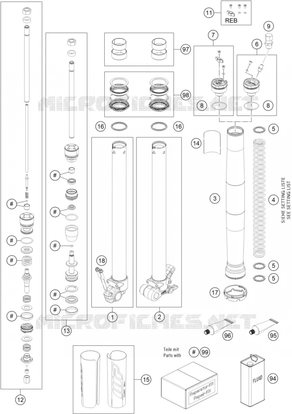 FOURCHE (PIECES)