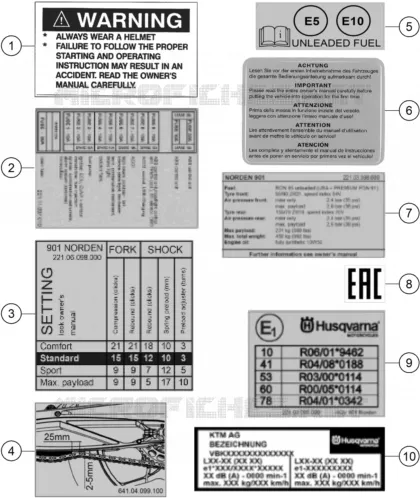 ETIQUETTES INFORMATIONS TECHNIQUES