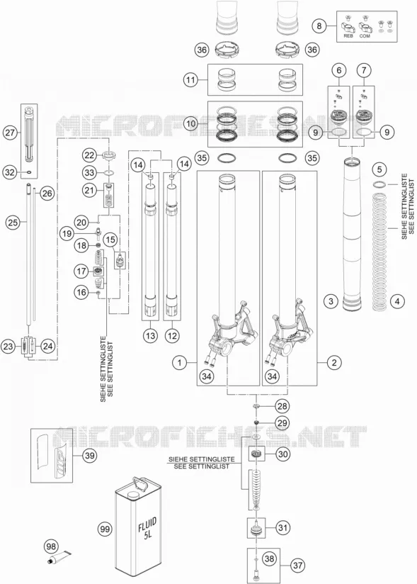 FOURCHE (PIECES)