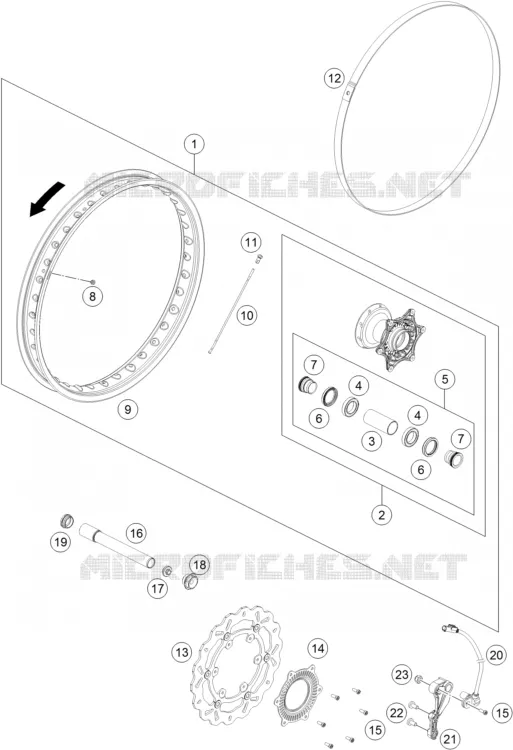 ROUE AVANT Husqvarna Husqvarna 701 2018 701 ENDURO  701 ENDURO