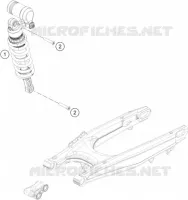 AMORTISSEUR pour Husqvarna 701 ENDURO 2016