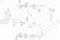 BEQUILLE LATERALE / CENTRALE pour Husqvarna 701 ENDURO 2016