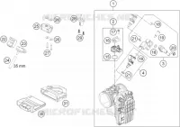 BOITIER PAPILLON INJECTION pour Husqvarna 701 ENDURO 2016