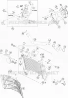 CIRCUIT DE REFROIDISSEMENT pour Husqvarna 701 ENDURO 2016