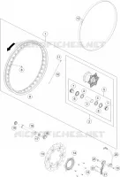 ROUE AVANT pour Husqvarna 701 ENDURO 2016