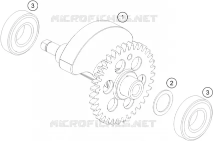 ARBRE D'EQUILIBRAGE Husqvarna Husqvarna 701 2016 701 ENDURO  701 ENDURO