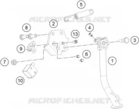 BEQUILLE LATERALE / CENTRALE pour Husqvarna SVARTPILEN 401 2018