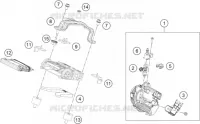 BOITIER PAPILLON INJECTION pour Husqvarna SVARTPILEN 401 2018