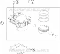 CYLINDRE pour Husqvarna SVARTPILEN 401 2018