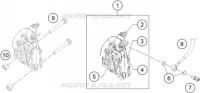 ETRIER DE FREIN AVANT pour Husqvarna SVARTPILEN 401 2018