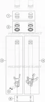 FOURCHE (PIECES) pour Husqvarna SVARTPILEN 401 2018