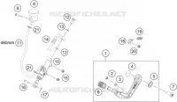 MAITRE CYLINDRE DE FREIN ARRIERE pour Husqvarna SVARTPILEN 401 2018