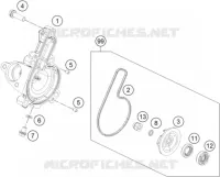 POMPE A EAU pour Husqvarna SVARTPILEN 401 2018