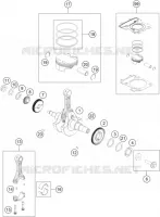 VILEBREQUIN / PISTON pour Husqvarna SVARTPILEN 401 2018