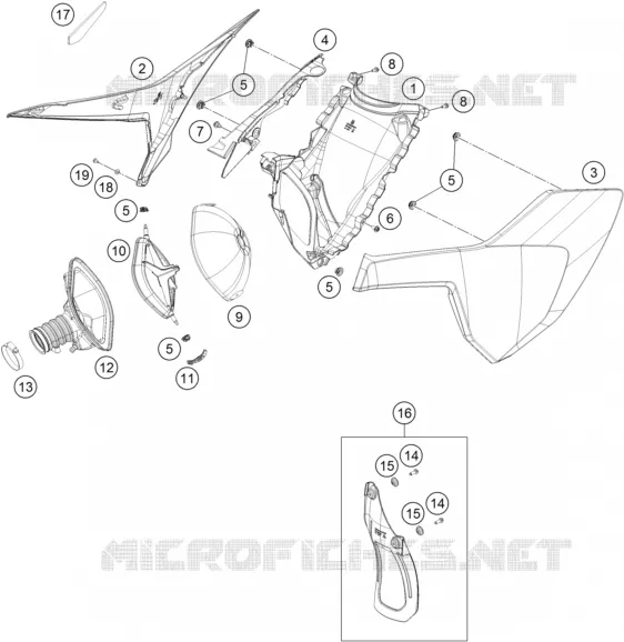 FILTRE A AIR Husqvarna Husqvarna 450 2018 FX 450  FX 450