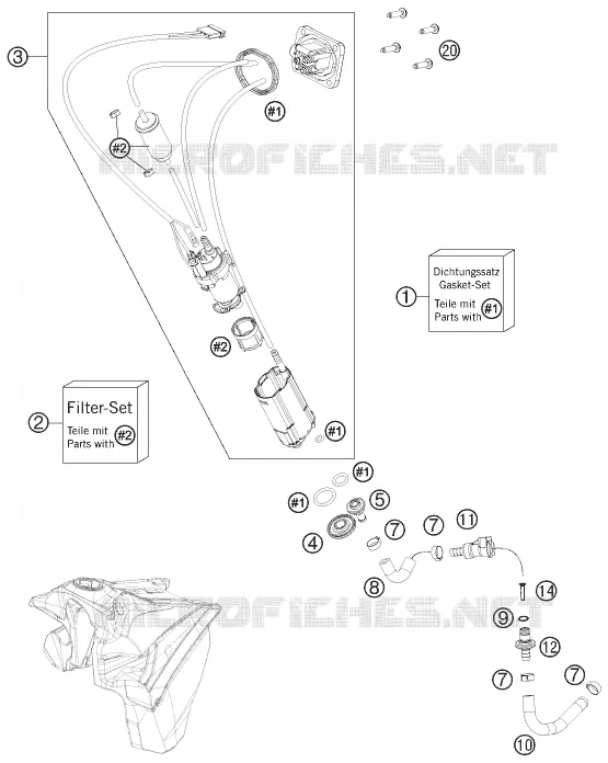 POMPE A ESSENCE Husqvarna Husqvarna 501 2016 FE 501  FE 501