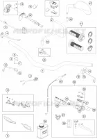 GUIDON / COMMANDES pour Husqvarna TE 300 2018
