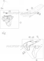 RESERVOIR / SELLE pour Husqvarna TE 300 2018