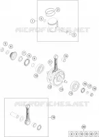VILEBREQUIN / PISTON pour Husqvarna TE 300 2018