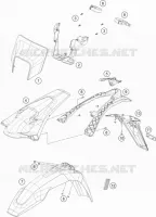 PLASTIQUES pour Husqvarna TE 300 2018