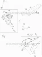 RESERVOIR / SELLE pour Husqvarna TE 300 2017
