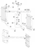 CIRCUIT DE REFROIDISSEMENT pour Husqvarna TE 300 2015