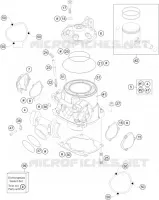 CYLINDRE / CULASSE pour Husqvarna TE 300 2015