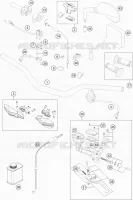 GUIDON / COMMANDES pour Husqvarna TE 300 2015