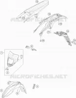 PLASTIQUES pour Husqvarna TE 300 2015