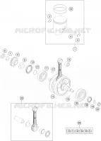 VILEBREQUIN / PISTON pour Husqvarna TE 300 2015