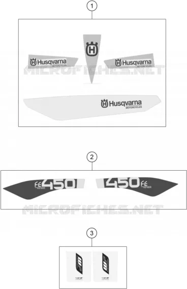 AUTOCOLLANTS Husqvarna Husqvarna 450 2015 FE 450  FE 450