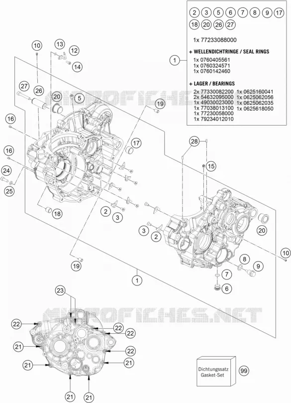 CARTER MOTEUR Husqvarna Husqvarna 350 2018 FE 350  FE 350