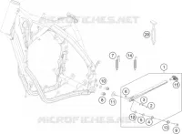 BEQUILLE LATERALE / CENTRALE pour Husqvarna FE 350 2015
