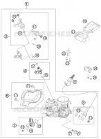 BOITIER PAPILLON INJECTION pour Husqvarna FE 350 2015