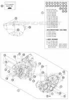 CARTER MOTEUR pour Husqvarna FE 350 2015