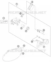 ETRIER DE FREIN AR pour Husqvarna FE 350 2015