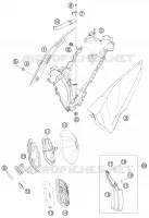 FILTRE A AIR pour Husqvarna FE 350 2015