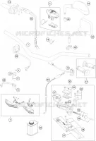 GUIDON / COMMANDES pour Husqvarna FE 350 2015