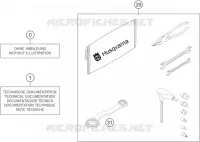 TROUSSE A OUTILS / MANUELS / OPTIONS pour Husqvarna FE 350 2015