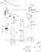 AMORTISSEUR (PIECES) pour Husqvarna FE 350 2015